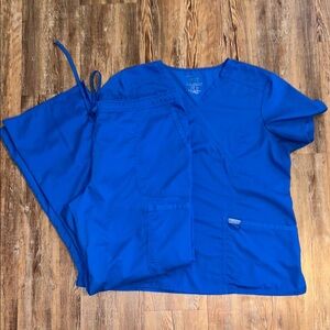 Cherokee Workwear Blue Scrub Set